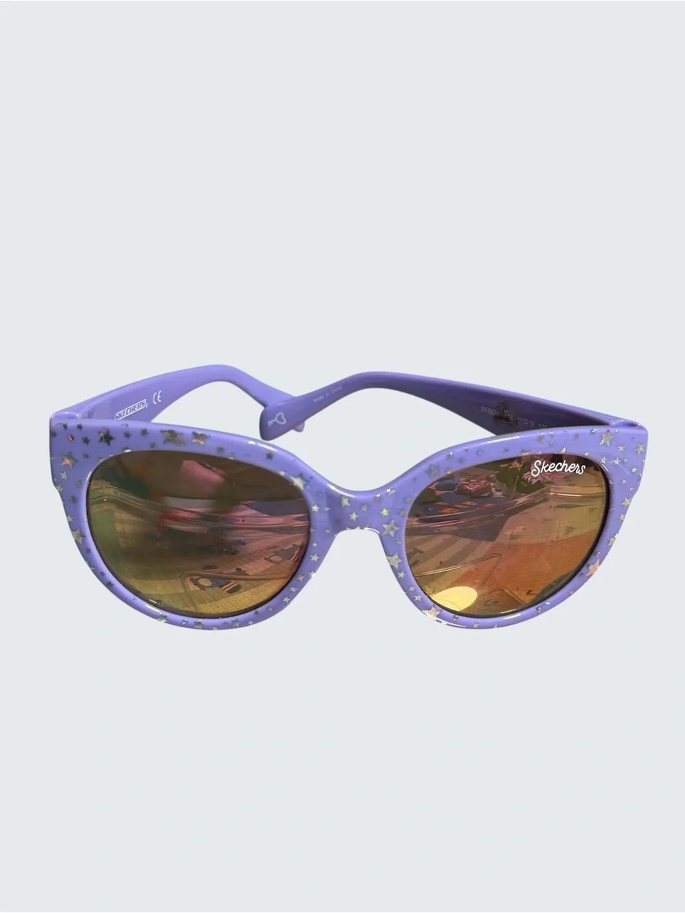 Skechers Girls' Purple Star Cat-Eye Sunglasses